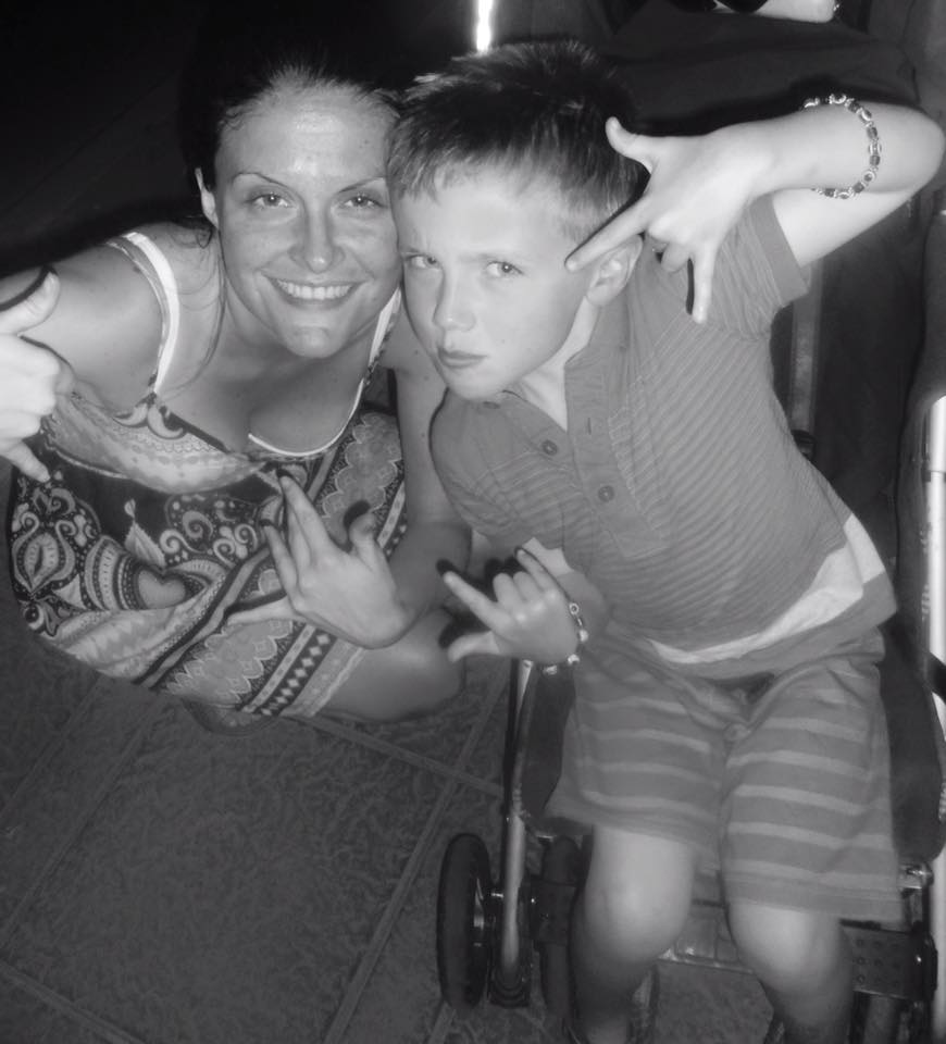 Mummy and Jack Posing for a photo